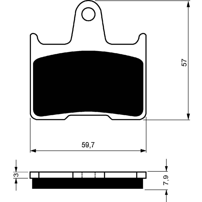 GOLDFREN PASTIGLIA FRENO SINTERIZZATA MESCOLA S3 HARLEY D. 1200 XL SPORTSTER C CUSTOM 14-15-OFFERTA