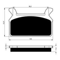 PLAQUETTES DE FREIN FRITTEES GOLDFREN COMPOSE S3 HARLEY D. 1340 FLHTC ELECTRA GLIDE CLASSIC 90-92-OFFRE