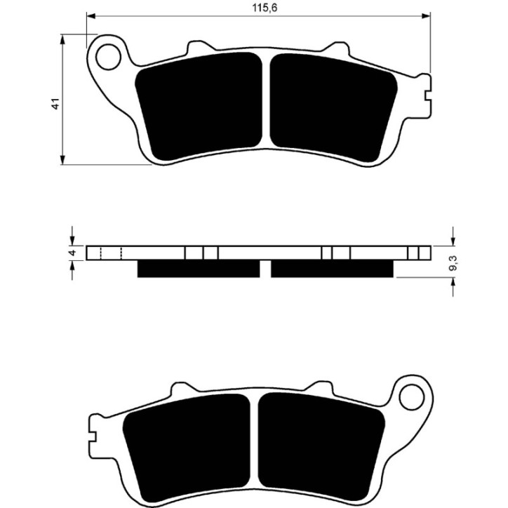 GOLDFREN SINTERED BRAKE PADS S3 COMPOUND FUR HONDA 1000 XL A4/VA4-9 VARADERO 04-11-ANGEBOT