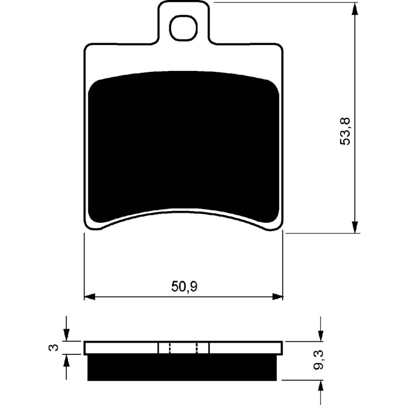 PLAQUETTES DE FREIN FRITTEES GOLDFREN COMPOSE S3 KSR PAR GENERIC 150 CODE 12-15-OFFRE