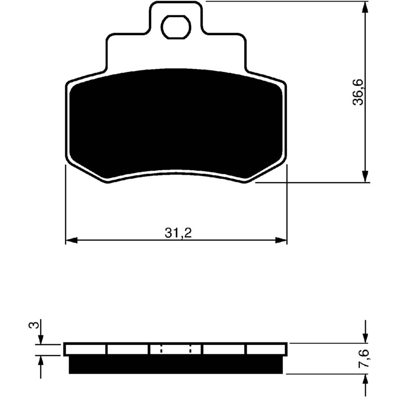 GOLDFREN PASTIGLIA FRENO SINTERIZZATA MESCOLA S3 KYMCO 250 GRAND DINK 01-06-OFFERTA