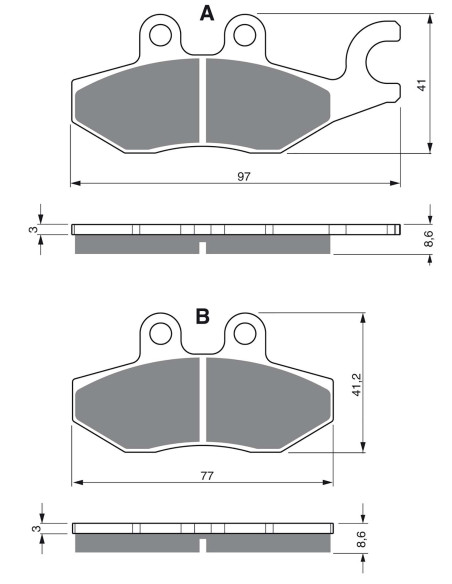 goldfren brake pad sint s3 mount on piaggio 125 x10 12 15 offer