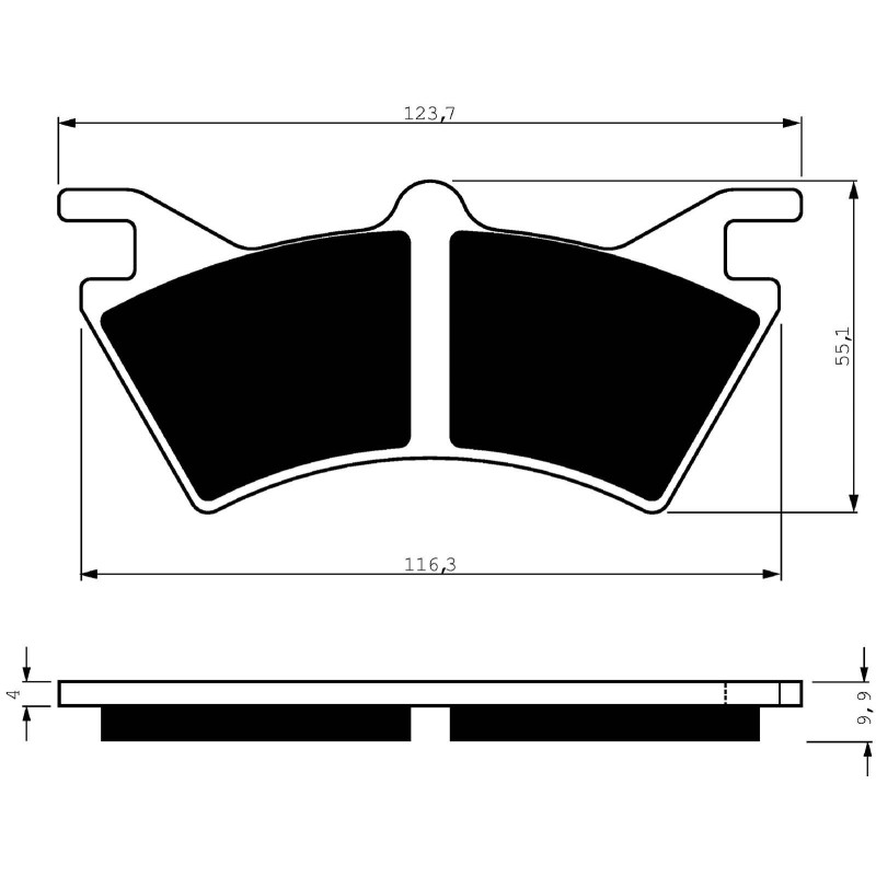 GOLDFREN SINTERBREMSBELZGE S3 COMPOUND POLARIS 500 SPORTSMAN 6X6 00-08-ANGEBOT