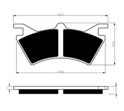 PASTILLAS DE FRENO SINTERIZADAS GOLDFREN S3 COMPUESTO POLARIS 500 SPORTSMAN 6X6 00-08-OFERTA