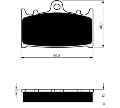 PLAQUETTES DE FREIN FRITTEES GOLDFREN COMPOSE S3 SUZUKI 1250 GSX FA 10-12-OFFRE