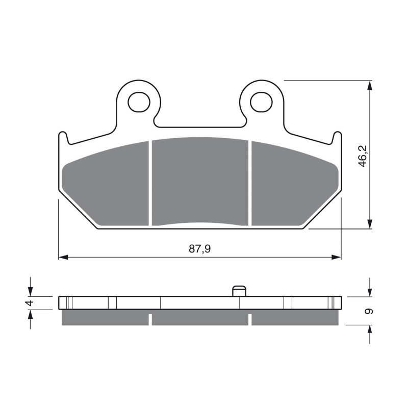 Goldfren Bremsbelag Sint S3 Montage auf Suzuki 250 an MS SS Skywave 07 08 Angebot