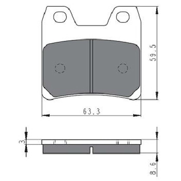 GOLDFREN SINTERED BRAKE PADS S3 COMPOUND FOR YAMAHA 1000 FZS FAZER 01-05-OFFER