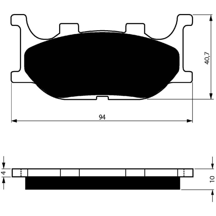 GOLDFREN PASTIGLIA FRENO SINTERIZZATA MESCOLA S3 PER YAMAHA 1000 SX-V1 SAKURA 08-OFFERTA