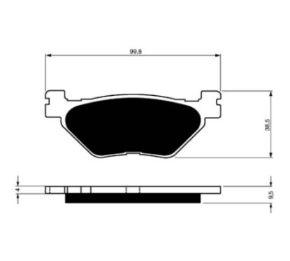 PLAQUETTES DE FREIN FRITTEES GOLDFREN COMPOSE S3 YAMAHA 1700 VMX 09-12-OFFERS