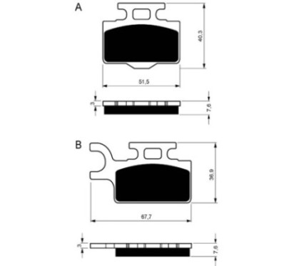 PLAQUETTES DE FREIN FRITTEES GOLDFREN COMPOSE S33 SUZUKI 65 RM K3-5 03-05-OFFERS