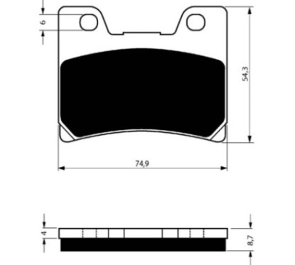 GOLDFREN BRAKE PADS COMPOUND FOR YAMAHA 1000 FZR EX UP 91-93-OFFER-COD.045AD