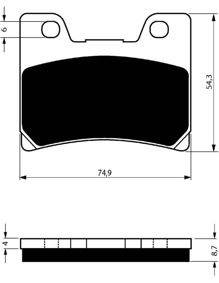 Goldfren Bremsbelaghalterung fur Yamaha 1000 FZR EX ab Bj. 91-93 Angebot cod045ad