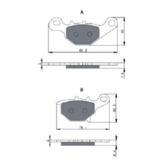 GOLDFREN SINTERBREMSBELZGE VERMISCHUNG SUZUKI 85 RM 05-13-ANGEBOT-COD.226AD