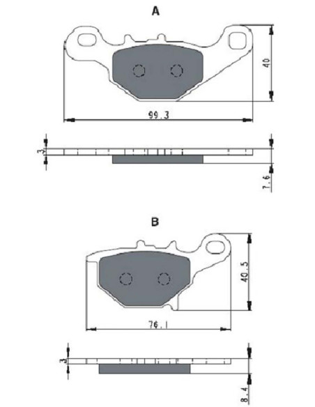 goldfren pastiglia freno sint ad monta su suzuki 85 rm 05 13 offerta cod226ad