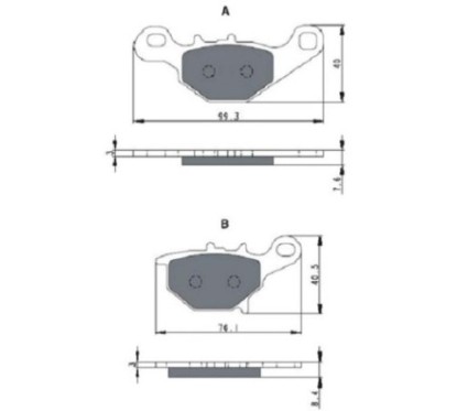 GOLDFREN SINTERED BRAKE PADS COMPOUND SUZUKI 85 RM 05-13-OFFER-COD.226AD