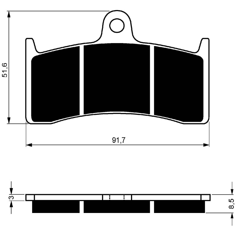 PLAQUETTES DE FREIN FRITES GOLDFREN COMPOSE GP6 HONDA 1300 CB FW FX FY 98-00-OFFER-COD.126GP6