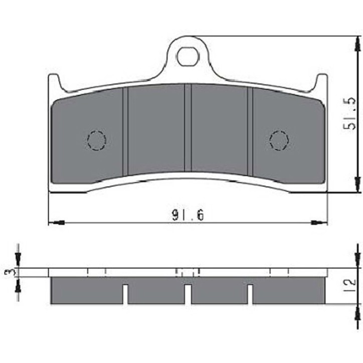 PLAQUETTES DE FREIN FRITES GOLDFREN COMPOSE GP6 POUR HONDA 1300 CB FW/FX/FY 98-00-OFFER-COD.225GP6