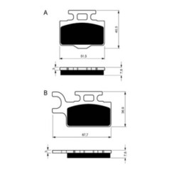 GOLDFREN SINTERBREMSBELZGE K5 COMPOUND KAWASAKI 65 KX A1-6 A6F-A9F 00-14-ANGEBOT-COD.167K5