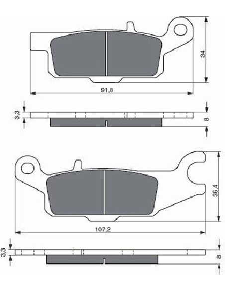 goldfren pastiglia freno sint s3 monta su yamaha 250 yfm rx raptor 08 12 offerta cod252s3