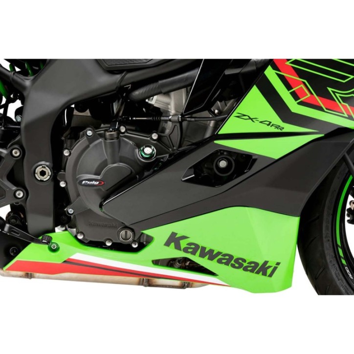 PROTECCION CARTER MOTOR TRACK PUIG PARA KAWASAKI ZX-4R NINJA CAMPEONATO 2024 NEGRO