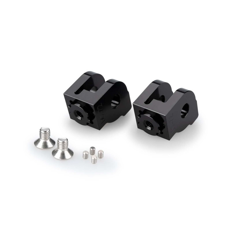 ADAPTADORES PUIG POGG TUBOS DE PASAJERO AJUSTABLES DUCATI DESERT X 22-24 NEGRO