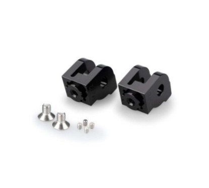 PUIG POGG ADAPTERS ADJUSTABLE PASSENGER TUBES DUCATI DESERT X 22-24 BLACK