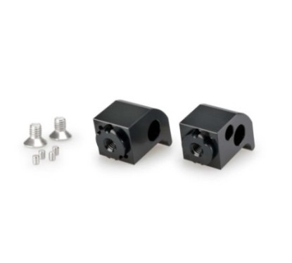 ADAPTADORES PUIG POGG TUBOS DE PASAJERO AJUSTABLES YAMAHA TRACER 7 21-24 NEGRO