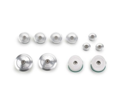 PUIG ALUMINUM FRAME CAPS BMW R1250 GS RALLYE 21-23 SILVER