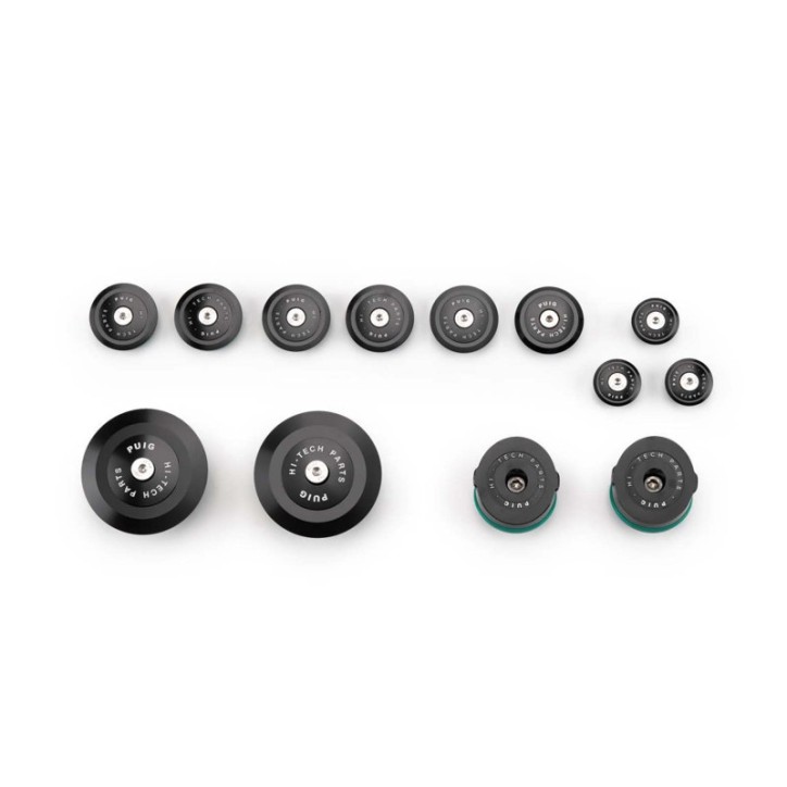 PUIG ALUMINUM FRAME CAPS FOR BMW R1250 R 18-24 BLACK