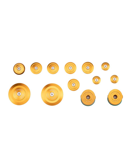 puig aluminum frame caps for bmw r1250 r 18 24 gold