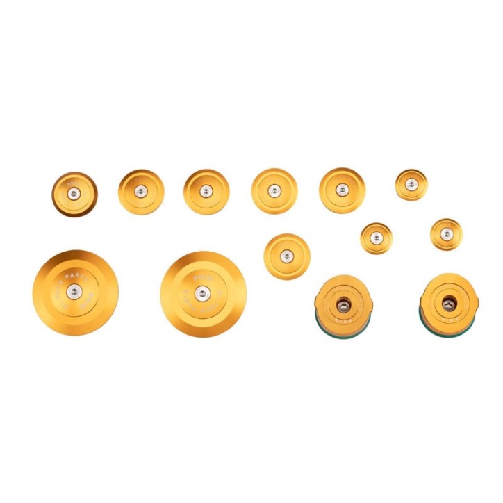 PUIG ALUMINUM FRAME CAPS FOR BMW R1250 R 18-24 GOLD