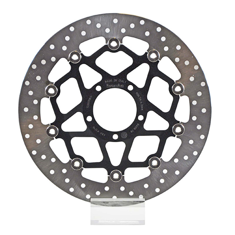 brembo front floating brake disc gold for ducati hyperstrada 16 17