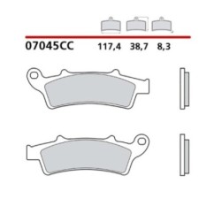 BREMBO FRONT BRAKE PADS KIT APRILIA ATLANTIC SPRINT 400 05-08-COD. 07045