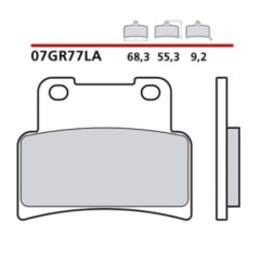 BREMBO FRONT BRAKE PADS KIT APRILIA DORSODURO ABS 750 13-16-COD. 07GR77LA