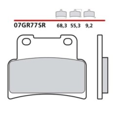 BREMBO FRONT BRAKE PADS KIT APRILIA DORSODURO ABS 750 13-16-COD. 07GR77SR