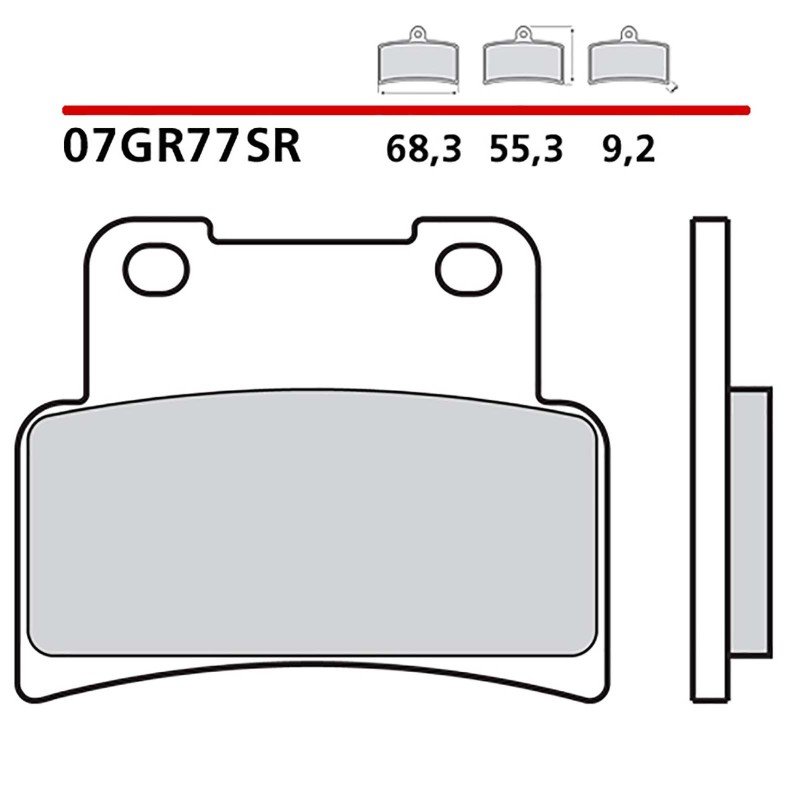 BREMBO FRONT BRAKE PADS KIT APRILIA DORSODURO ABS 750 13-16-COD. 07GR77SR