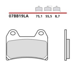 BREMBO FRONT BRAKE PADS KIT APRILIA DORSODURO FACTORY 10-13-COD. 07BB19LA