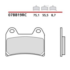 BREMBO VORDERRADBREMSBELAGE-KIT APRILIA DORSODURO FABRIK 10-13-COD. 07BB19RC