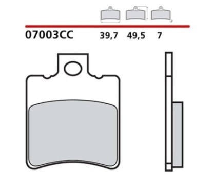 BREMBO FRONT BRAKE PADS KIT APRILIA HABANA CUSTOM 50 99-02-COD. 07003