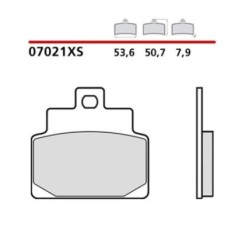 BREMBO FRONT BRAKE PADS KIT APRILIA HABANA DITECH 125 02-02-COD. 07021XS