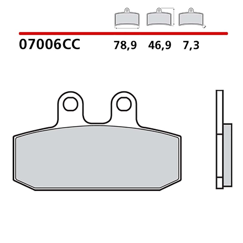 BREMBO FRONT BRAKE PADS KIT APRILIA LEONARDO ST 300 05-06-COD. 07006