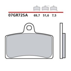 BREMBO FRONT BRAKE PADS KIT APRILIA RS4 GP REPLICA 125 18-20-07GR72SA