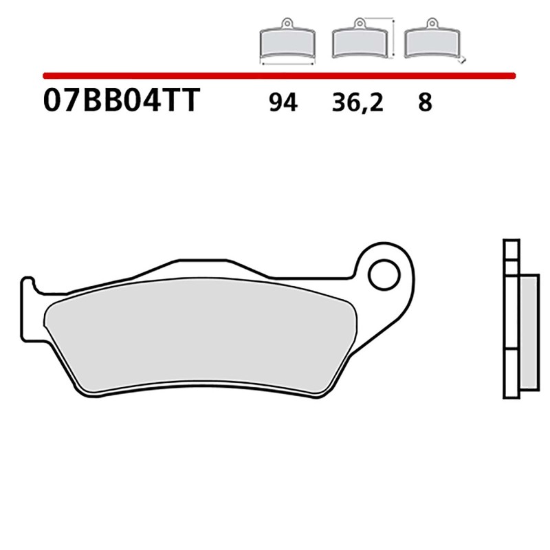 BREMBO FRONT BRAKE PADS KIT APRILIA RX SUPERMOTARD 125 08-13-COD. 07BB04TT