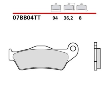 KIT DE PASTILLAS DE FRENO DELANTERO BREMBO APRILIA RX SUPERMOTARD 125 08-13-COD. 07BB04TT