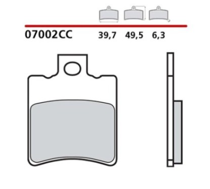 BREMBO FRONT BRAKE PADS KIT APRILIA SCARABEO DITECH 50 01-04-COD. 07002