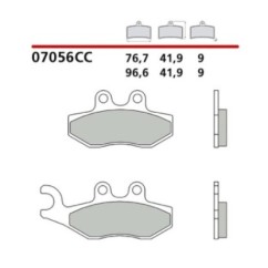 BREMBO FRONT BRAKE PADS KIT APRILIA SPORTCITY ONE 08-10-COD. 07056