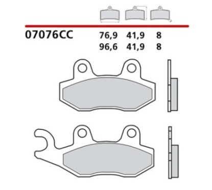 BREMBO FRONT BRAKE PADS KIT APRILIA SX SUPER MOTARD 50 11-17-COD. 07076