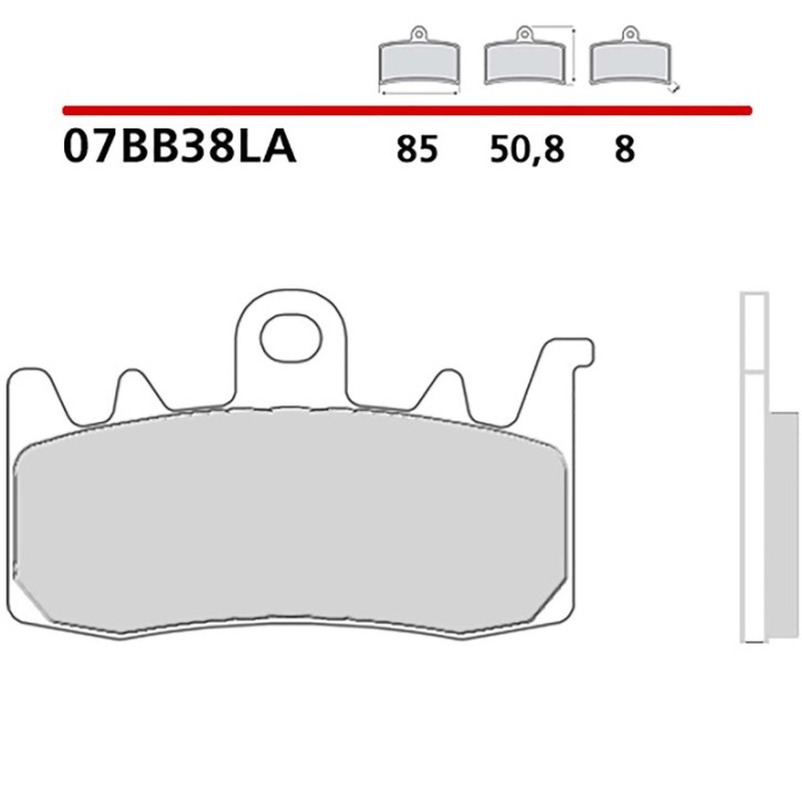 BREMBO KIT PASTIGLIE FRENO ANT. PER APRILIA TUONO V4 FACTORY/RR 15-16-COD. 07BB38LA