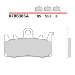 KIT DE PLAQUETTES DE FREIN AVANT BREMBO APRILIA TUONO V4 USINE RR 15-16-COD. 07BB38SA