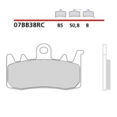 KIT DE PLAQUETTES DE FREIN AVANT BREMBO APRILIA TUONO V4 R ABS 13-14-COD. 07BB38RC